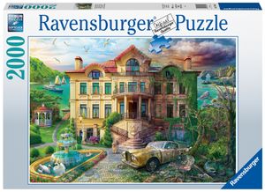 Ravensburger puzzel 2000 stukjes landhuis door de tijd heen