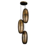 Giga Meubel - Hanglamp Metaal brons - 3-Lichts - 45x45x180cm - thumbnail