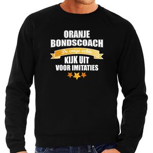 Zwarte fan sweater / trui Holland de enige echte bondscoach EK/ WK voor heren 2XL  -
