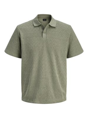 Jack & Jones Jprblatrenton Ss Jacquard Polo Poloshirts 4951268 Smokey Olive