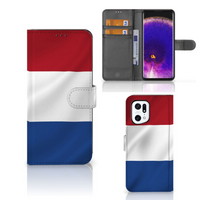 OPPO Find X5 Pro Bookstyle Case Nederlandse Vlag