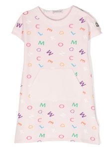 Moncler Enfant t-shirt en coton stretch à logo imprimé - Rose