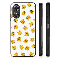 Back Case voor OPPO A17 Katten Emojis - thumbnail