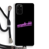 Vice Black: Samsung Galaxy S20 Plus Transparant Hoesje met koord