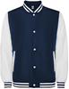 Roly RY6440 California Varsity Jacket - Navy Blue 55/White 01 - L