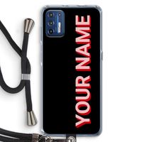 Namecase: Motorola Moto G9 Plus Transparant Hoesje met koord