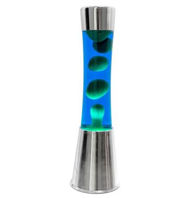 Fisura Lava Lamp - Blauw Met Groene Lava