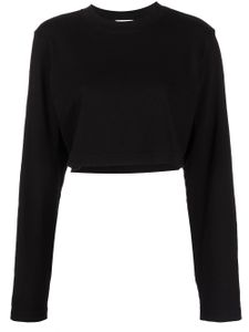 Cotton Citizen haut crop en coton - Noir