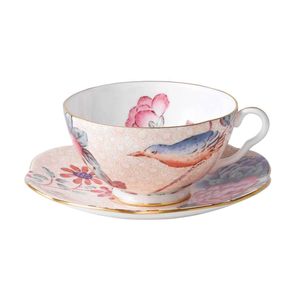 WEDGWOOD - Cuckoo - Kop en schotel PEACH