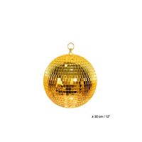 Disco spiegel bal goud 30 cm - thumbnail