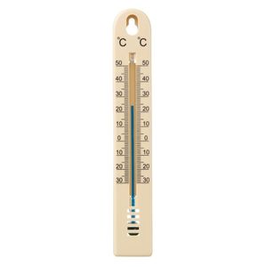Nature thermometer plastic bruin