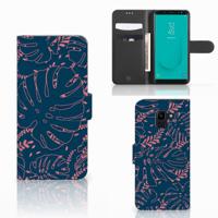 Samsung Galaxy J6 2018 Hoesje Palm Leaves Samsung Galaxy J6 2018 Hoesje Palm Leaves