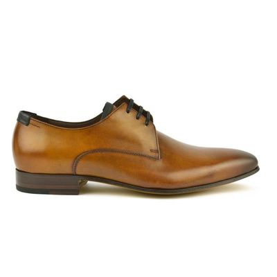 Floris van Bommel Veterschoenen Cognac