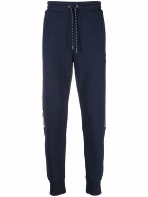 Michael Kors pantalon de jogging à bande logo - Bleu