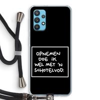 Schotelvod: Samsung Galaxy A32 4G Transparant Hoesje met koord