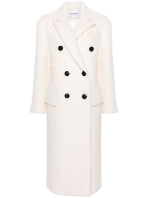 STAND STUDIO Jas met dubbele rij knopen en puntige revers - Beige