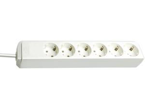 Brennenstuhl 1159420015 Stekkerdoos | Eco-Line | 6 Sockets | Wit | 1,5 meter