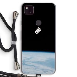 Alone in Space: Pixel 4a 5G Transparant Hoesje met koord
