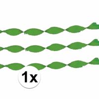 1x crepe papier slingers/guirlande - 6 meter - multi-kleur