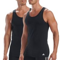 adidas 2 stuks Active Flex Cotton 3 Stripes Tank Top - thumbnail