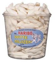 Haribo Haribo Silo Witte Muizen 150 Stuks 1050 Gram - thumbnail