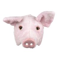 Pluchen halfmasker varken Pluchen halfmasker varken