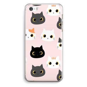 Katten: iPhone 5 / 5S / SE Transparant Hoesje