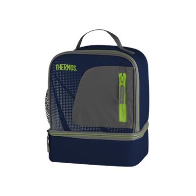 Thermos Lunchtas - blauw - koelbox - 19 x 23 cm - 2 vakken Thermos Lunchtas - blauw - koelbox - 19 x 23 cm - 2 vakken