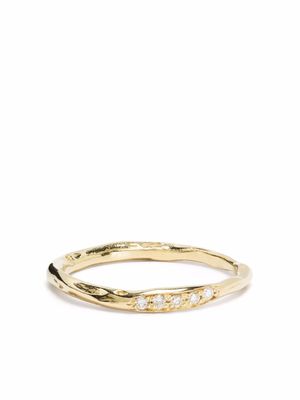 Wouters & Hendrix Gold bague en or 18ct ornée de diamants