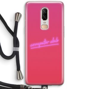 Vice Glow: OnePlus 6 Transparant Hoesje met koord