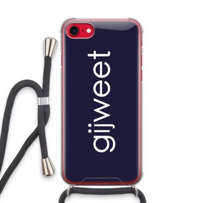 Gijweet: iPhone SE 2020 Transparant Hoesje met koord