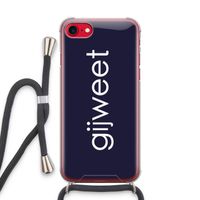 Gijweet: iPhone SE 2020 Transparant Hoesje met koord