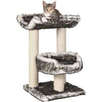 TRIXIE Isaba Kattenboom Hoogte 62 cm zwart-witte pluche en natuurlijke sisal