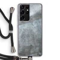 Grey Stone: Samsung Galaxy S21 Ultra Transparant Hoesje met koord
