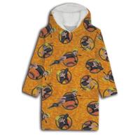 Naruto hoodie poncho geel maat XS - L - polyester Naruto hoodie poncho geel maat XS - L - polyester