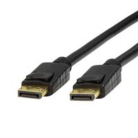 LogiLink CV0119 DisplayPort-kabel DisplayPort Aansluitkabel DisplayPort-stekker, DisplayPort-stekker 1.00 m Zwart - thumbnail