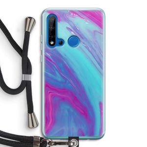 Zweverige regenboog: Huawei P20 Lite (2019) Transparant Hoesje met koord