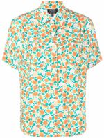 A.P.C. chemise à fleurs - Orange