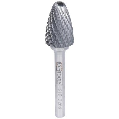 KS Tools 5153266 Freesstift Hardmetaal Lengte 70 mm Afmeting, Ø 6 mm