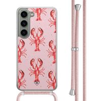 Samsung Galaxy S23 hoesje met rosegoud koord - Lobster