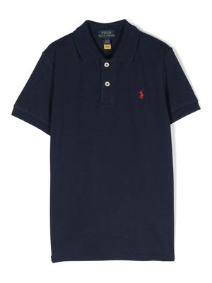 POLO RALPH LAUREN KIDS polo à logo poitrine - Bleu