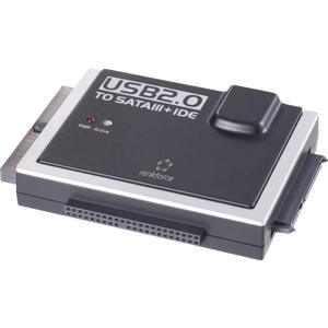 Renkforce HDD Adapter [1x USB-A 2.0 stekker - 1x IDE-bus 40-polig, IDE-bus 44-polig, SATA-combi-stekker 15+7-polig] 0.90 m