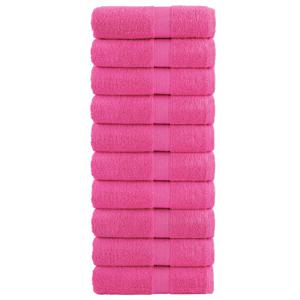 Gastendoekjes 10 st 600 g/m 30x50 cm 100% katoen roze