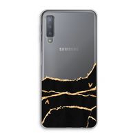 Gouden marmer: Samsung Galaxy A7 (2018) Transparant Hoesje