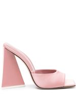 The Attico mules Devon 110 mm en satin - Rose