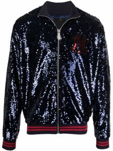 Philipp Plein x New York Yankees veste à sequins brodés - Bleu