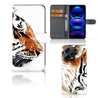 Hoesje Xiaomi Poco X5 Pro | Note 12 Pro 5G Watercolor Tiger - thumbnail