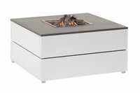 Cosipure 100 white frame / grey top 100x100x50 cm - Numansdorp Showmodel- - Aluminium- Cosi Fires