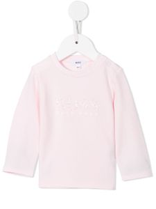 BOSS Kidswear t-shirt à fleurs - Rose