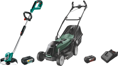 Bosch EasyRotak 36-550 + Bosch AdvancedGrassCut 36 Li + Extra 4Ah accu